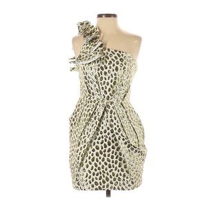 Aryn K Metallic Gold Dot One Strap L